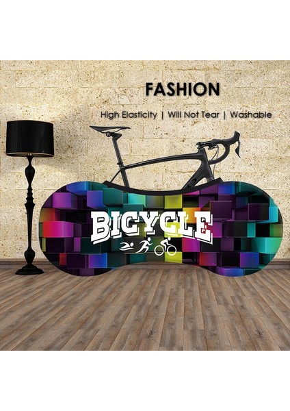 Siyah Stil L Boyutu Jıboo Moda Renk Bisiklet Örtüsü Pürüzsüz Güçlü 370G Streç Kumaş Yol Bisikleti Elektrikli Bisiklet Kapalı Tozluk Mtb Aksesuarları (Yurt Dışından)