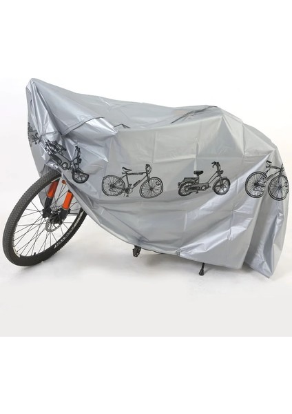 Gri Tarzı 200X100CM Su Geçirmez Bisiklet Örtüsü Açık Uv Guardian Mtb Bisiklet Çantası Bisiklet Yağmuru Önlemek Için Bisiklet Örtüsü Bisiklet Aksesuarları (Yurt Dışından)