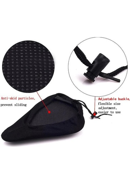 Mavi Stil Evrensel Kaymaz Rahat Yastık Eyer Mtb Bisiklet Kalınlaşmış Ekstra Konfor Ultra Silikon 3D Jel Ped Bisiklet Minderi (Yurt Dışından)