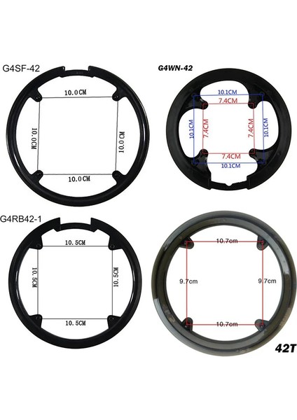 G4WN-42 Stili Mtb Bisiklet Dişli Koruma Zinciri Tekerlek Koruyucu Kapak Krank Zincir Halkası Koruyucu Bisiklet Bisiklet Aksesuarları T (Yurt Dışından) fiyatları