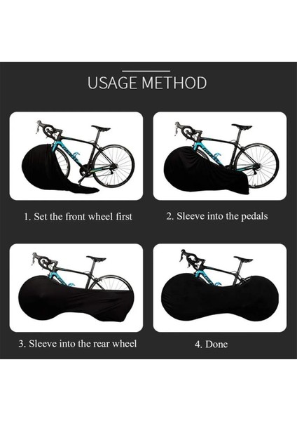 No.1 Stili Bisiklet Koruyucu Kapak Mtb Yol Bisiklet Koruyucu Donanım Anti-Toz Tekerlekler Krom Çerçeve Çizilmeye Dayanıklı Saklama Çantası Bisiklet Aksesuarları (Yurt Dışından)