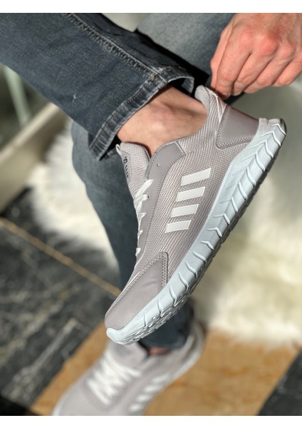 Günlük Erkek Sneaker Fileli Bağcıklı Rahat Esnek Dikiş Detaylı Yürüyüş Spor Ayakkabı 1453 indirimleri