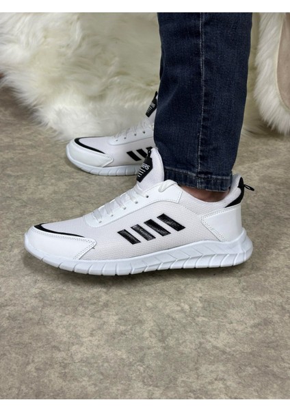 Günlük Erkek Sneaker Fileli Bağcıklı Rahat Esnek Dikiş Detaylı Yürüyüş Spor Ayakkabı 1453 modelleri