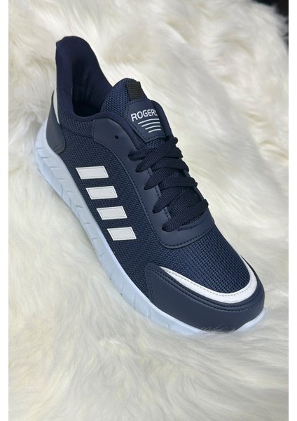 Günlük Erkek Sneaker Fileli Bağcıklı Rahat Esnek Dikiş Detaylı Yürüyüş Spor Ayakkabı 1453
