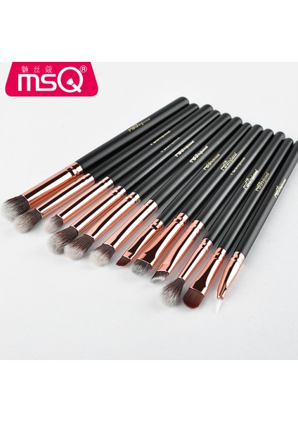 12 Rose Gold Eye Shadow Brush Set Professional Eye Makeup Brush Package Complete Set Of Makeup Tools (Yurt Dışından)