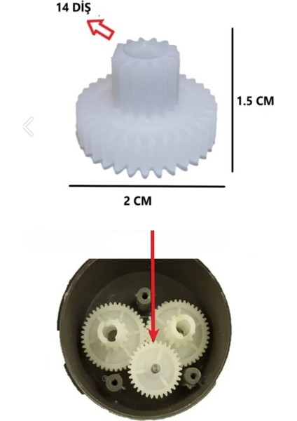 Arzum AR1013 Speedmix Blender Çırpıcı Adaptörü Çift Dişlisi Uyumlu modelleri