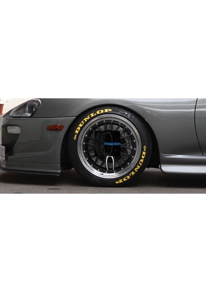 Dunlop Araç Lastik Yazısı Yanağı Sticker 8 Adet