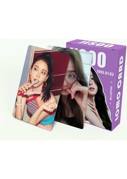 55PCS Blackpink Lomo Kartları Blackpink Albüm Kpop Kartpostallar Için Kartpostallar (Jisoo) (Yurt Dışından)