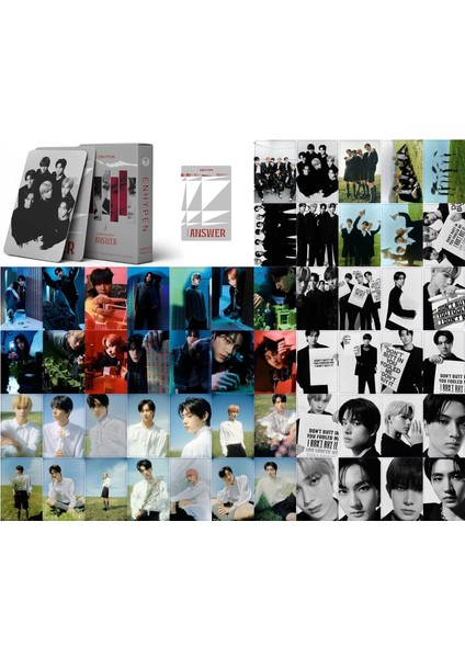 Kpop Entrypen Entypen 54PCS Enhypen Lomo Kartları Enterypen Boyutlar: Cevap Albüm Lomo Kartları Enhypen Poster Kartları Hayranlar Için (Yurt Dışından)