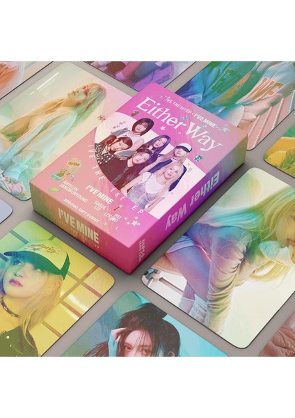 55PCS Kpop Ive Lomo Kartları Her Iki Şekilde De 2023 Yeni Albüm Ive Mal Kartpostallar Hayranlar Için Tebrik Kartları (B-Laser) (Yurt Dışından) modelleri