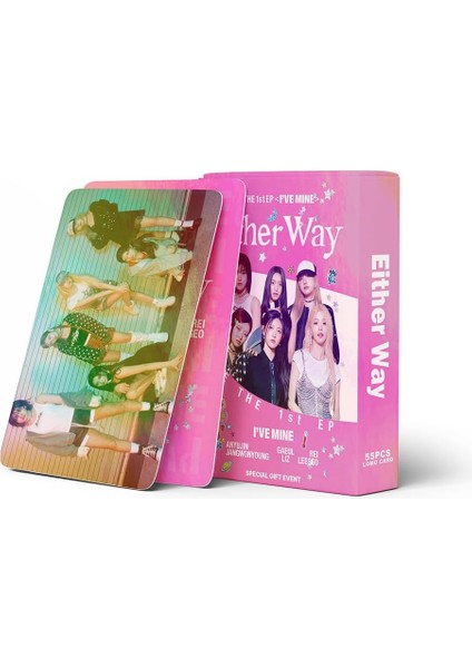 55PCS Kpop Ive Lomo Kartları Her Iki Şekilde De 2023 Yeni Albüm Ive Mal Kartpostallar Hayranlar Için Tebrik Kartları (B-Laser) (Yurt Dışından) fırsatları