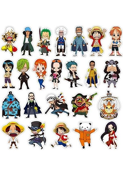 Dizüstü Bilgisayar Arabası Tampon Kask Bisiklet Telefon Pedi Için 48 Tek Parça Anime Su Geçirmez Çıkartma Seti (Yurt Dışından) fiyatları