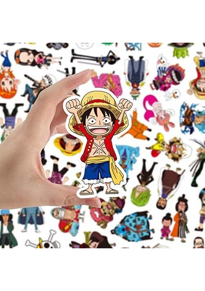 Dizüstü Bilgisayar Arabası Tampon Kask Bisiklet Telefon Pedi Için 48 Tek Parça Anime Su Geçirmez Çıkartma Seti (Yurt Dışından) modelleri