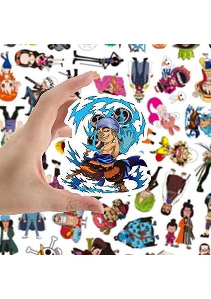 Dizüstü Bilgisayar Arabası Tampon Kask Bisiklet Telefon Pedi Için 48 Tek Parça Anime Su Geçirmez Çıkartma Seti (Yurt Dışından) indirimleri