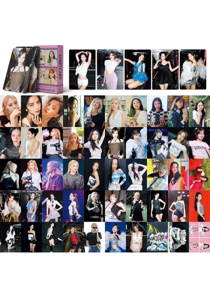55PCS Blackpink Lomo Kartları Blackpink Fotocards 2023 Mini Fotokardlar Kpop Bp Posterler Posterler Hayranlar Için (Yurt Dışından)