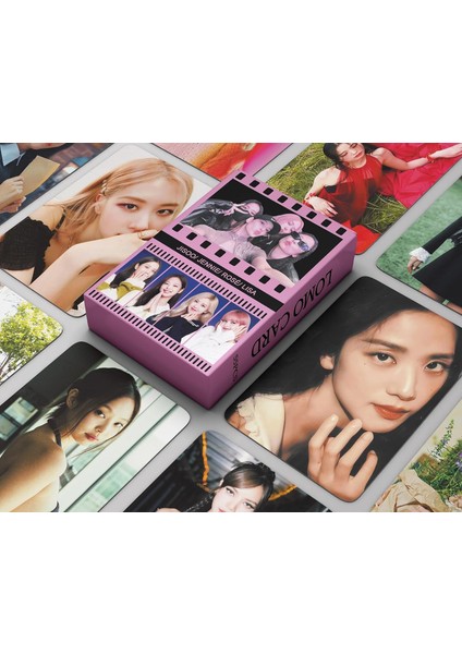 55PCS Blackpink Lomo Kartları Blackpink Fotocards 2023 Mini Fotokardlar Kpop Bp Posterler Posterler Hayranlar Için (Yurt Dışından) fiyatları