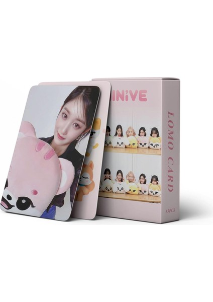 Kpop Ive Lomo Kartları 55PCS Ive Minive Yeni Fotoğraf Albümü Ive Mini Lomo Hayranlar Için Kartpostallar (Yurt Dışından) modelleri