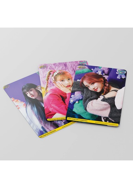 Stayc Lomo Teddy Bear Stayc 55PCS Mini Fotoğraf Kartları Stayc Mart Fotoğraf Albümü Hayranlar Için (Yurt Dışından) modelleri