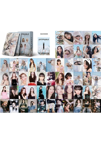 Kpop Ive Lomo Kart Photocards 55PCS Ive Eleven Yeni Albüm Lomo Card Ive Mini Fotoğraf Kartları Ive Poster Kartları Hayranlar Için (Yurt Dışından)