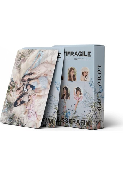 Lesserafim Lomo 55 x Lesserafim Anti-Frague Yeni Albüm Lesserafim Kartpostallar Taraftarlar Için Kartlar (A) (Yurt Dışından) modelleri