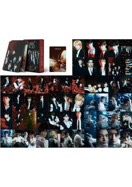 Kpop Entrypen Photocard 55PCS Enhypen Lomo Kartları Enhypen Dark Blood Albüm Lomo Kartları Enhypen Poster Kartları Hayranlar Için (Yurt Dışından)