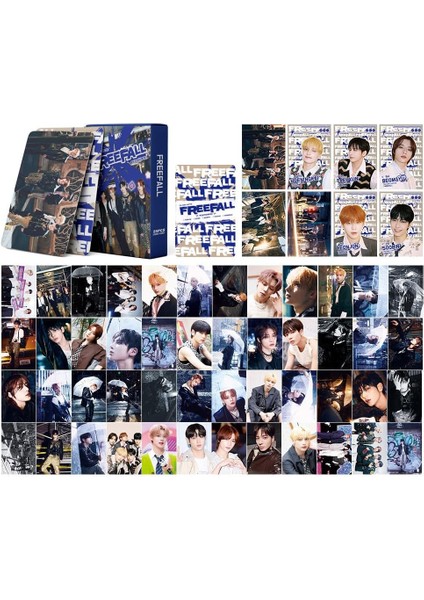 Kpop 55PCS Txt Fotocards Txt Txt Freefall Yeni Albüm Kartları Txt Mini Lomo Kartları Txt 2023 Fotoğraf Kartları Hayranları Için (Yurt Dışından)