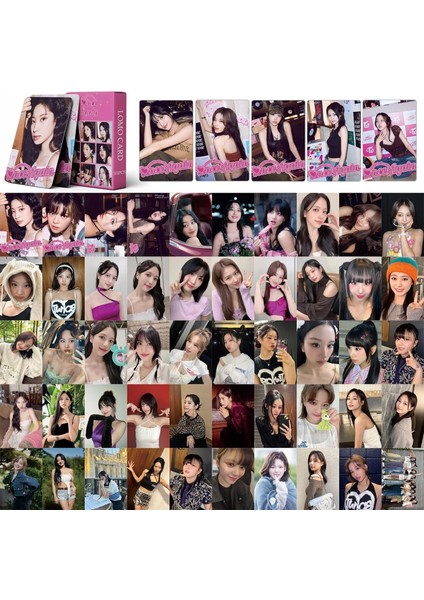 Elefad Kpop Twice Lomo Kartları 55PCS Bir Kez Daha Yeni Albüm Fotocards Iki Kez Mini Lomo Kartpostallar Fan (A) (Yurt Dışından)