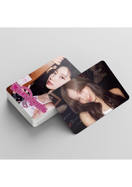 Elefad Kpop Twice Lomo Kartları 55PCS Bir Kez Daha Yeni Albüm Fotocards Iki Kez Mini Lomo Kartpostallar Fan (A) (Yurt Dışından) fırsatları