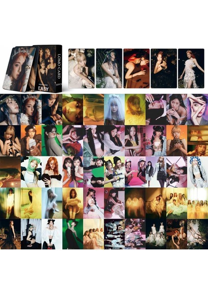 Elefad 55 x Le Sserafim Fotoğraf Kartları Sserafim Kolay Yeni Albüm Lesserafim Lomo Kartpostallar Hediyesi Hayranlar Için (Yurt Dışından)