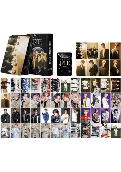 Lzstop Kpop Entyypen Lomo Kartları 55PCS Enhypen Kaderi Yeni Albüm Fotokardları Enhypen Mini Lomo Kartpostallar (Dünya Tur Kaderi) (Yurt Dışından)