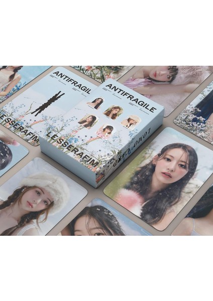 55PCS Lesserafim Lomo Kartları Lesserafim Antifragene Albüm Lesserafim Fotocards Kpop Merch Lesserafım Hayranlar Için Özel Yetkili (B) (Yurt Dışından) modelleri