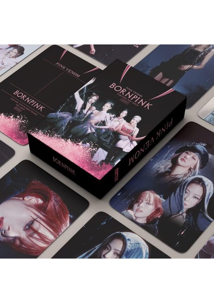Elefad 55PCS Blackpink Lomo Photocards Blackpink Grup Fotoğraf Bp Doğum Pembe Yeni Albüm Kartları Bp 2022 Mini Kartpostallar Kpop Bp Fans Fans Için Set , (ER-029) (Yurt Dışından)
