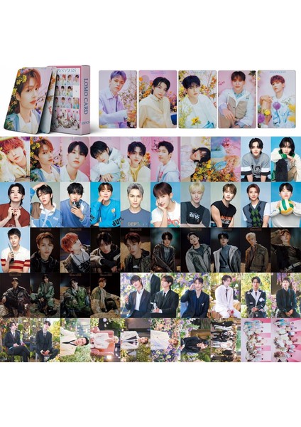 Lzstop 55PCS On Yedi Lomo Kartı On Yedi Her Zaman Senin Yeni Albüm Lomo Kartları On Yedi Merch Mini Photocards Hediyesi Hayranlar Için (Yurt Dışından)