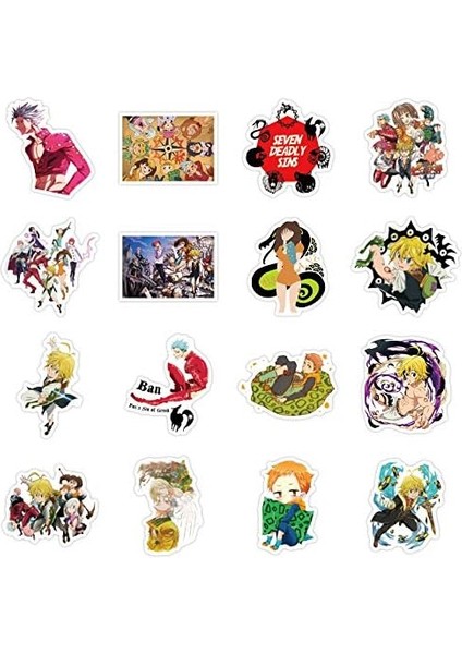 50 Paket Yedi Ölümcül Günah Çıkartması Yedi Ölümcül Günah 50 Parçası Anime Su Geçirmez Graffiti Çıkartmaları Dizüstü Bilgisayar Araba Tampon Kask Bisiklet (Yurt Dışından) fiyatları