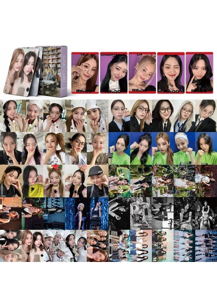 Itzy Lomo Kartları 55PCS Itzy Sugar-Holic Albüm Itzy Mini Lomo Kartları Hayranlar Için Itzy Photocards (Yurt Dışından)