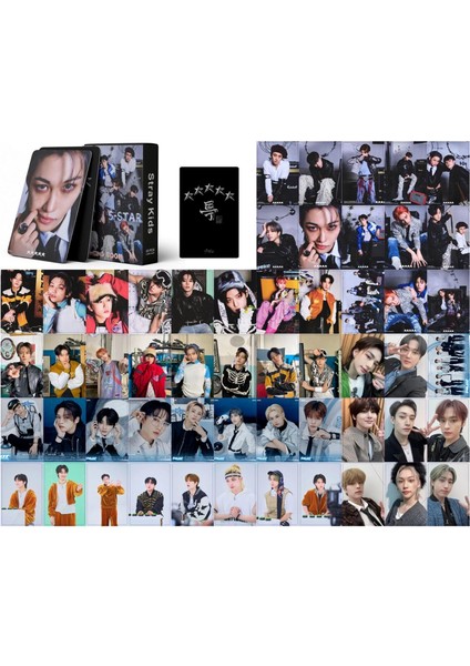 55PCS Sokak Kids Lomo Kartları Sokak Çocukları 5 Yıldızlı Yeni Albüm Lomo Card Stray Kids Mini Fotocards Stray Kids Kartpostalları Hayranlar Için (5 Yıldız 2) (Yurt Dışından)