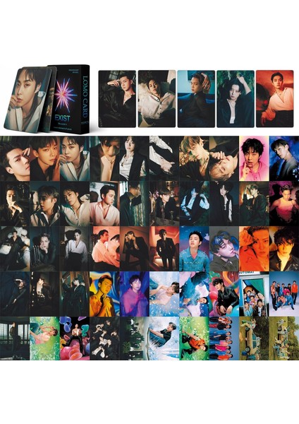 55PCS Exo Lomo Kartları Exo Var 2023 Yeni Albüm Exo Mini Fotocards Exo Poster Kartları Hayranlar Için (Yurt Dışından)