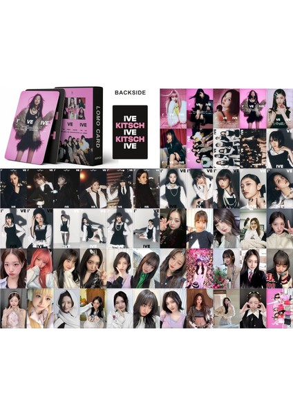 55PCS Ive Lomo Kart Photocards Ive Ive Ben Yeni Albüm Lomo Card Ive 2023 Mini Fotoğraf Kartları Ive Poster Kartları Hayranlar Için (Yurt Dışından)