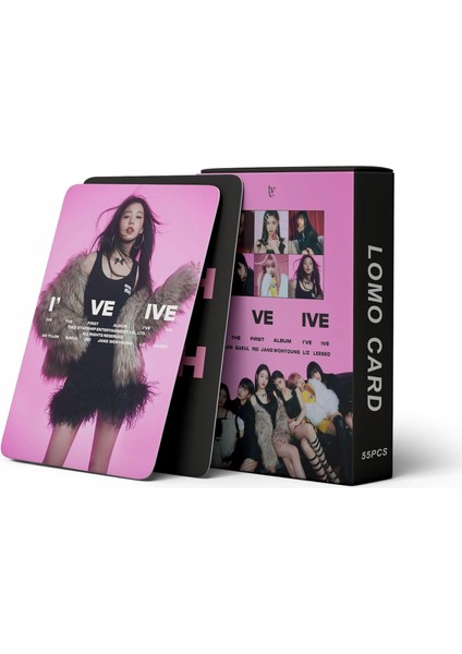55PCS Ive Lomo Kart Photocards Ive Ive Ben Yeni Albüm Lomo Card Ive 2023 Mini Fotoğraf Kartları Ive Poster Kartları Hayranlar Için (Yurt Dışından) modelleri