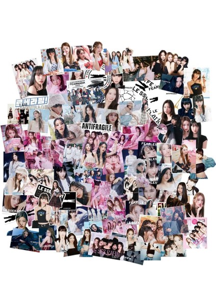 Lesserafim 102 x Fanlar Için Lesserafim Anti-Frague Stickers (Yurt Dışından)