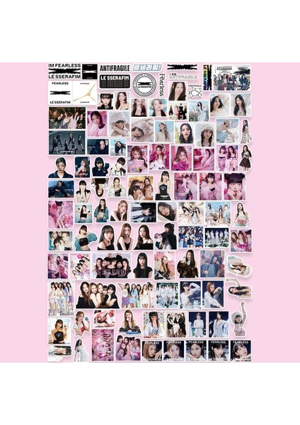 Lesserafim 102 x Fanlar Için Lesserafim Anti-Frague Stickers (Yurt Dışından) fırsatları
