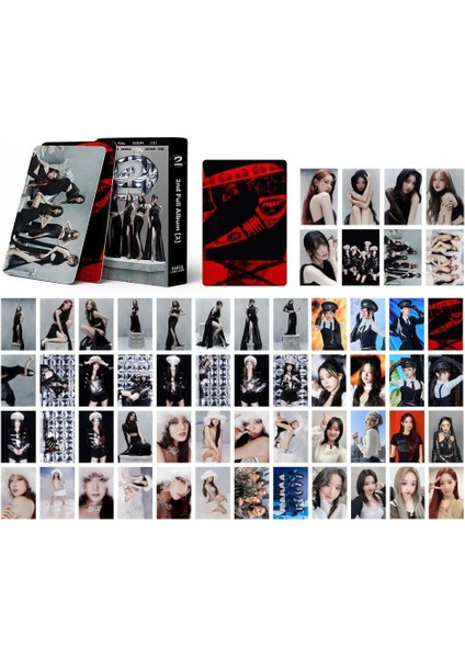 Elefad (G) I-Dle Lomo Kartları 55PCS (G) I-Dle 2. Tam Albüm Süper Lady Yeni Albüm Photocards (G) I-Dle Mını Lomo Kartları Fan'lar Için (B) (Yurt Dışından)