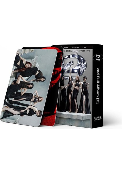 Elefad (G) I-Dle Lomo Kartları 55PCS (G) I-Dle 2. Tam Albüm Süper Lady Yeni Albüm Photocards (G) I-Dle Mını Lomo Kartları Fan'lar Için (B) (Yurt Dışından) modelleri