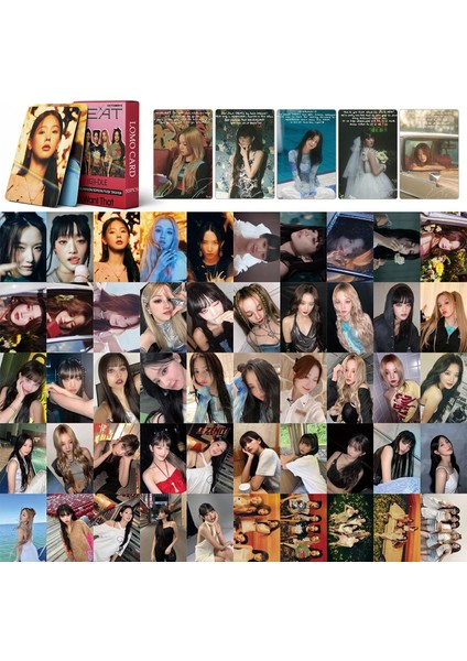 Elefad Kpop (G) I-Dle Lomo Kartları 55PCS (G) I-Dle Heat Yeni Albik (G) I-Dle Mini Lomo Hayranlar Için (Ben Istiyorum) (B) (Yurt Dışından) fiyatları
