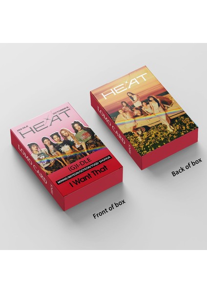 Elefad Kpop (G) I-Dle Lomo Kartları 55PCS (G) I-Dle Heat Yeni Albik (G) I-Dle Mini Lomo Hayranlar Için (Ben Istiyorum) (B) (Yurt Dışından) indirimleri