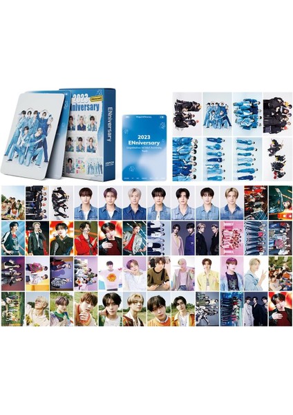 55PCS Kpop Entrypen Lomo Kartı Ennypen Enniversary 2023 Albüm Entrypen Ürünleri Tebrik Kartları Hayranlar Için (Yurt Dışından)