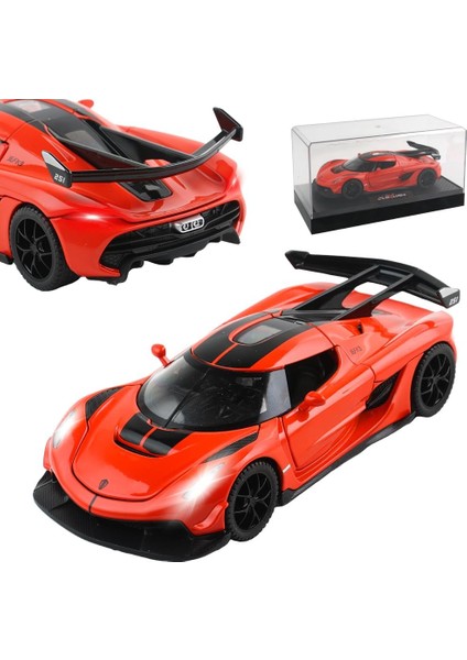 Döküm Oyuncak Araba Koenigsegg Spor Araba Modeli, Çinko Alaşım Simülasyon Döküm Geri Çekin Araçlar, 1:32 Ölçekli Mini Süper Araba Oyuncaklar Bebekler Çocuklar Çocuklar Için Işıklar (Yurt Dışından)