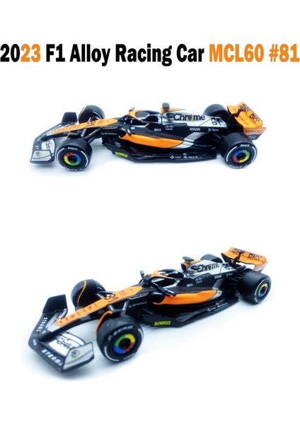 Bburago 1:43 2023 Britanya Gp F1MCLAREN MCL60#81 Oscar Alaşım Yarış Arabası 1/43 MCL60#81 Formula One Die Cast Yetişkin Koleksiyonu Araçlar Model Araba (Standart Sürüm) (Yurt Dışından)
