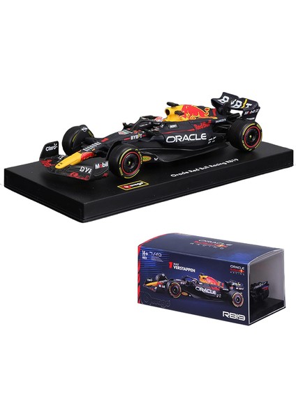 Bburago 1:43 2023 F1 Red Bull RB19 1 # Max Verstappen Ferrari Mercedes Formula Yarışı Alaşım Araba Döküm Modeli (RB19 1 # W/kask Sürücüsü) (Yurt Dışından)