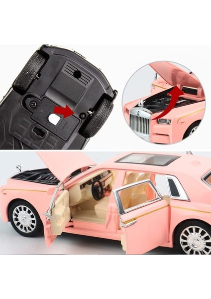 1: 32 Rolls Royce Phantom Alaşım Sesli ve Işıklı Echo Araba Modeli Oyuncak, Çocuklar ve Erkek Çocuklar Için 6 Yapraklı Kapı Açma Hediyesi, Koleksiyonluk (Pembe) (Yurt Dışından) fiyatları